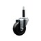 Service Caster 3.5'' SS Soft Rubber Wheel Swivel 3/4'' Expanding Stem Caster SCC-SSEX20S3514-SRS-34 - alternate 1